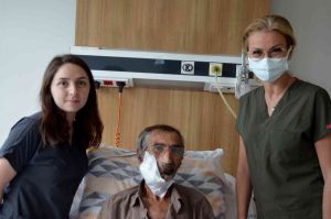 Trabzon’da tümör nedeniyle su bile yutamıyordu: Sağlığına kavuştu